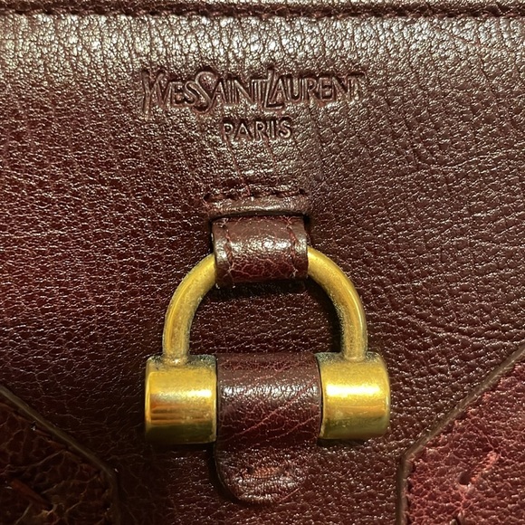 YSL Muse Deep Purple Leather Zippy Wallet EUC - Picture 2 of 13